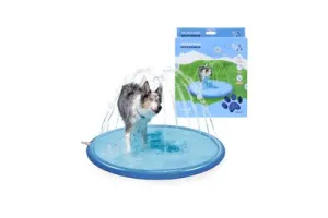 Coolpets hondenzwembad O 100 cm - Hondenbad - Waterfontein hond tuinslang - Spelenderwijs Afkoelen - Zwembad met Sproeier