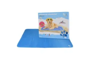 CoolPets Premium Koelmat Hond - L 90 x 60 cm - Anti-slip en Non-flow Coolgel - met Citronella en Eucalyptus