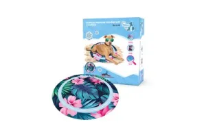 CoolPets Tropical Premium Koelmat Hond - Rond - 60 cm - Anti-slip en Non-flow Coolgel - Bloemen print