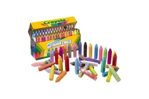 Crayola - Stoepkrijt - 64 Stuks Intense Kleuren - Gemakkelijk Te Wassen