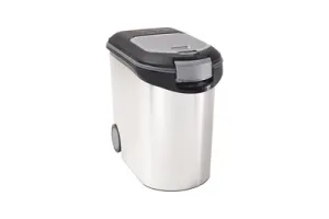 Curver Voedselcontainer Hond of Kat - 35L - 12KG - 28x49x42,5cm - Metallic