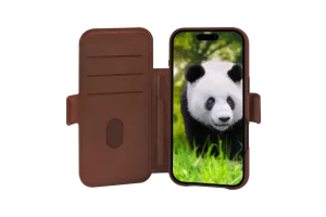 DBramante1928 Lynge iPhone 17 Air Book Case Leer Bruin