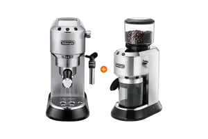 De'Longhi EC685.M Dedica Zilver + Koffiemolen