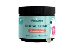 Dental Bright - Frisse Adem, Schone Gebit &amp; Witte Tanden - Vermindert Tandplak &amp; Tandsteen - +- 60 schepjes - 100% Natuurlijke ingredienten - Pepermunt, Bruine Algen, Granaatappel &amp; Cichoreiwortel - Alternatief voor Tandpasta &amp; Tandenborstel