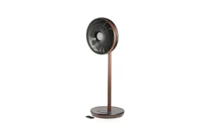 DOMO DO8155 Statiefventilator Wood Style - ECO ventilator - 3D Oscillatie - Afstandsbediening - Super Stil - O 33cm
