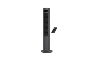 Duux Elevate - Stille Torenventilator met Ionisator - 12 Snelheden &amp; Slimme Slaapmodus - Grijs