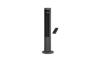 Duux Elevate - Stille Torenventilator met Ionisator - 12 Snelheden & Slimme Slaapmodus - Grijs