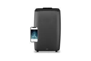 Duux North 12K BTU/u Grijs - Smart Mobiele Airco - Mobiele Airconditioning Inclusief Raamafdichtingsset
