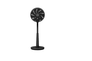 Duux Whisper 3 Statiefventilator - Zuinige Ventilator met 26 snelheden, Timer en Nachtmodus - In hoogte verstelbaar (73-95cm) - Horizontale + verticale oscillatie - Zwart