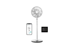 Duux Whisper Flex Ultimate Wit - Smart Statiefventilator &amp; Tafelventilator met Dock &amp; Accu
