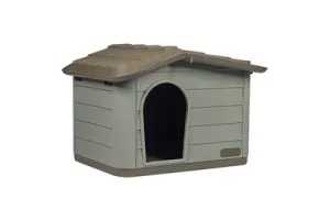 Duvo+ Pepita - Huisdierhuis - Hondenhok - Bruin/Groen - 51x38x35cm