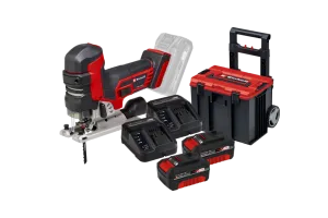 Einhell TP-JST 18/135 Li BL Solo 4,0 Ah Accu (2x) E-Case L Starterspakket