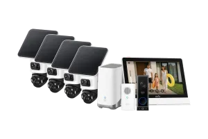 EufyCam S4 4-Pack + HomeBase 3 + Video Doorbell E340 + Smart Display E10
