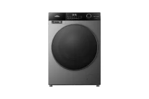 Everglades EVWM101402AG Zuinige Wasmachine - 10KG - A Klasse - Stoomfuncties - Koolborstelloze Motor - Zeer Stil 72dB - Titanium Grijs - 5 Jaar Garantie