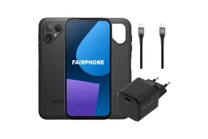 Fairphone 5 256GB Zwart 5G + Accessoirepakket
