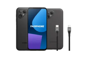 Fairphone 5 256GB Zwart 5G + Accessoirepakket