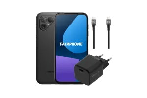 Fairphone 5 256GB Zwart 5G + Oplaadpakket