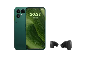 Fairphone 6 256GB Groen 5G + Fairphone Fairbuds True Wireless Earbuds Zwart