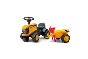 FALK Trekker JCB Oranje met aanhanger vanaf 1 jaar