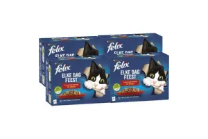 Felix Elke Dag Feest in Gelei Countryside Selection - Kattenvoer Natvoer - Lam Kip Rund &amp; Konijn - 48 x 85 g