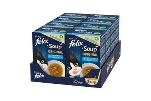 Felix Soup Vis Selectie - Kattenvoer Natvoer - 48 x 48 g