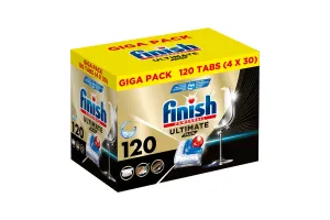 Finish Ultimate Plus All in One regular vaatwastabletten - 120 capsules