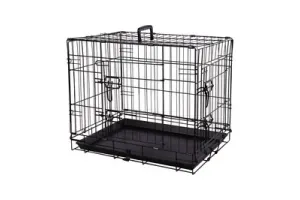 Flamingo Hondenbench S - Opvouwbare Hondenbench Auto - Hondenbench Draadkooi Mezo Zwart - 61x43x50 cm - Ideaal voor Thuis &amp; Onderweg