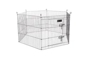 Flamingo Knaagdierren Zippo – Zwart, 120 × 60 × 60 cm | Ruime &amp; Veilige Ren voor Knaagdieren!