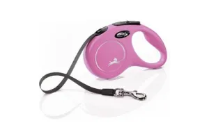 Flexi New Classic - Rollijn Hondenriem - S - 5 Meter - Roze - 
