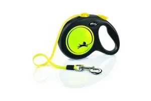 Flexi New Neon - Rollijn Hondenriem - L - 5 Meter - Geel - Grote en Actieve Honden