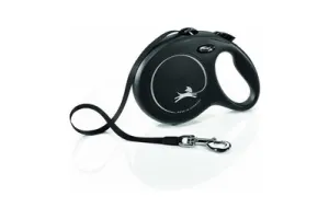 Flexi Rollijn New Classic Tape - Large 8 m - Hondenriem - Zwart - Actieve en Grote Honden