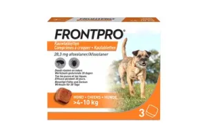 Frontpro Anti vlooien kauwtablet - Hond M 4-10 kg - 3 tabletten