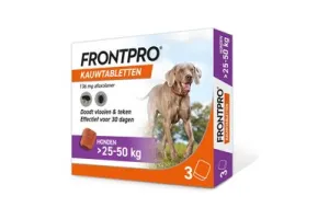 Frontpro Anti vlooien kauwtablet - Hond XL 25-50 kg - 3 tabletten