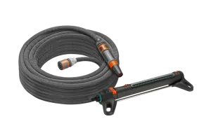 Gardena Textielslang Liano Life 15m Set + Gardena Zwenksproeier AquaZoom M