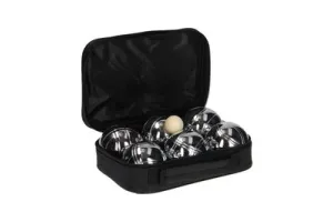Get & Go Jeu de Boules Set V - 6 Ballen - Chroom