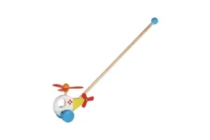 Goki Houten Duwfiguur Helikopter