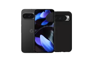 Google Pixel 9 256GB Zwart 5G + Just in Case Soft Design Back Cover Zwart