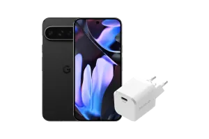 Google Pixel 9 Pro XL 128GB Zwart 5G + BlueBuilt Back Cover Zwart