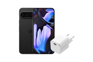 Google Pixel 9 Pro XL 256GB Zwart 5G + BlueBuilt Back Cover Zwart