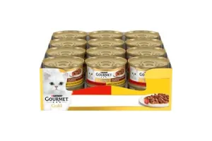 Gourmet Gold Cassolettes - Kattenvoer Natvoer - Rund &amp; Kip - 24 x 85 g