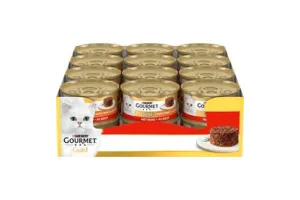 Gourmet Gold Hartig Torentje - Kattenvoer Natvoer - Rund - 24 x 85 g