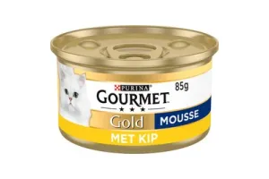 Gourmet Gold Mousse - Kattenvoer Natvoer - Kip - 24 x 85 g