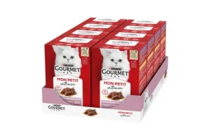 Gourmet Mon Petit Intense - Kattenvoer Natvoer - Duo Vis/Vlees - 48 x 50 g