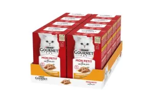 Gourmet Mon Petit Intense - Kattenvoer Natvoer - Gevogelte - 48 x 50 g