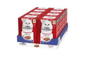 Gourmet Mon Petit Intense - Kattenvoer Natvoer - Vis - 48 x 50 g