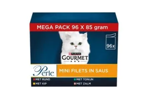 Gourmet Perle Mix - Kattenvoer Natvoer - Land en Zee - 96 x 85 g