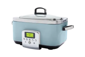 GreenPan Elite Slowcooker Blue Haze 6 Liter