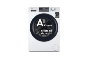 Haier HW80-BP14929A-S - Wasmachine - 8kg - A - Extra stil (70 dB) - Stoombehandeling - Antibacteriele Behandeling (ABT) - 16 programma's- 10 jaar garantie op onderdelen