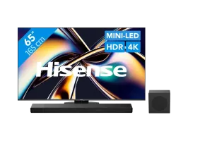 Hisense 65'' ULED Mini-Led U8Q (2025) + Hisense AX3120Q