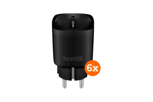 Hombli Slimme Stekker Zwart 6-Pack